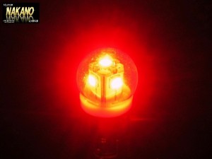 ●トラック用 LED 電球型 バルブ BA15S 24Ｖ用 レッド LEDバルブ マーカーやナンバー灯に