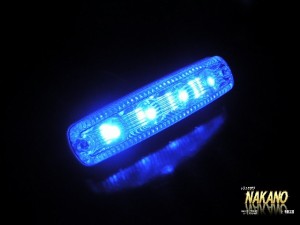 ●トラック用 LED 車高灯 ブルー 魚眼タイプ 12V/24V共用 遠くまで照射