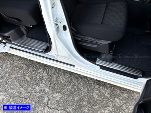 BRIGHTZ スペーシアカスタム MK54S MK94S ステンレスエントランスモール 4PC ENT−MOL−098