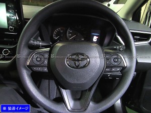 BRIGHTZ RAV4 52 54 ステンレスステアリングスイッチパネルカバー INT−ETC−177