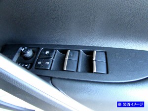 BRIGHTZ RAV4 52 54 ステンレスウィンドウスイッチパネル 7PC サテンシルバー INT−ETC−734