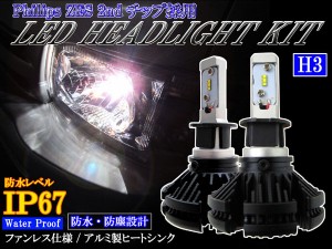 BRIGHTZ LEDヘッドライトバルブ H3 2本セット LED−BULB−024