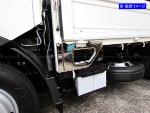 BRIGHTZ いすゞ エルフ 超鏡面ステンレスメッキ荷台ステップパネル 2PC TRUCK−M−034