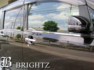 BRIGHTZ ルクラ L455F L465F 超鏡面ステンレスメッキウィンドウモール 4PC WIN−SIL−077