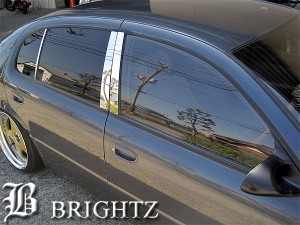 BRIGHTZ レクサス GS300 JZS147 UZS143 超鏡面ステンレスメッキピラーパネルカバー 6PC バイザー無用 PIL−SIL−087