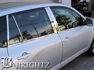 BRIGHTZ RAV4 ACA31W ACA36W 超鏡面メッキピラーパネルカバー 12PC バイザー無用 PIL−SIL−046