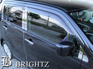 BRIGHTZ マツダ AZワゴン MJ23 MJ23S 超鏡面ステンレスメッキピラーパネルバイザー 14PC 無用 PIL−SIL−388