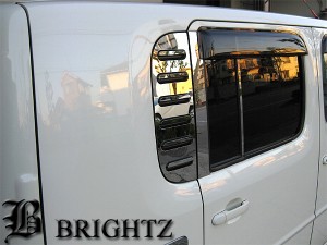 BRIGHTZ キューブ CUBE Z11 BNZ11 BZ11 YZ11 超鏡面メッキリアダクトパネルカバー リアピラーカバーパネル 1PC PIL−ETC−038