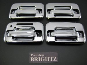 BRIGHTZ フォード F-150 03ｙ〜 クロームメッキ ドアハンドルカバー ノブ 皿 SET プロテクター フルカバータイプ DHC−NOBU−020