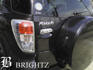 BRIGHTZ トヨタ TOYOTA ラッシュ RUSH 200 J200E J210E クロームメッキトランクバックドアリアハッチノブカバー REA−DHC−020