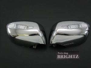 BRIGHTZ フィット GE6 GE7 GE8 GE9 メッキ LEDウィンカー ミラーカバー MIR−SID−120