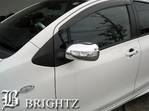 BRIGHTZ パッソ 10系 KGC10 KGC15 QNC10 メッキ LED ミラーカバー 交換タイプ MIR−SID−158