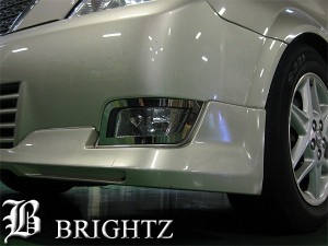 BRIGHTZ オーパ Opa ZCT10 ZCT15 ACT10 鏡面ステンレスクロームメッキフォグライトカバー FOG−COV−100