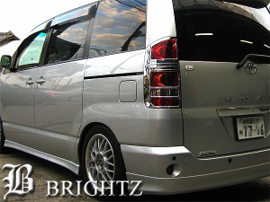 BRIGHTZ ノア NOAH AZR60G AZR65G 60系 前期 クロームメッキテールライトリング TAIL−043