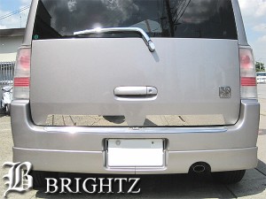 BRIGHTZ bB NCP30 NCP31 NCP35 NCP34 超鏡面ステンレスメッキトランクリッドモール 2pc TRU−MOL−003