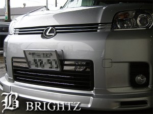 BRIGHTZ カローラルミオン NZE151N ZRE152N ZRE154N 超鏡面ステンレスメッキフロントバンパーパネル 4pc FBUM−MOL−017