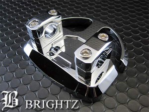 BRIGHTZ スカイウェイブ スカイウェーブ 250cc 400cc CJ43 CK43 アルミ削り出しクロームメッキハンドルポスト本体 Bタイプ