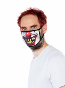 Leg Avenue キラークラウン フェイスマスク 衛生マスク 殺人ピエロ M1010  (ハロウィン 衣装 仮装 コスプレ コスチューム ハロウィーン 