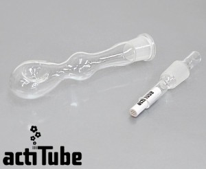 Tuneフィルター対応 Pure Pipe ガラスパイプ actitube 活性炭フィルター PIPE パイプ キセル 煙管