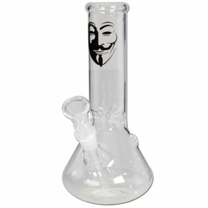 アノニマス ガラスボング 21cm ボング Glass Bong 喫煙具 水パイプ 煙管