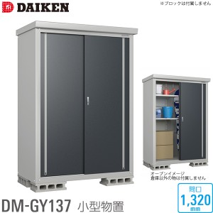 ダイケン DAIKEN 小型物置 DM-GY137型 間口1320mm 高さ1865mm 収納庫 保管庫 個人宅配送不可 沖縄離島送料別 時間指定不可 代引不可