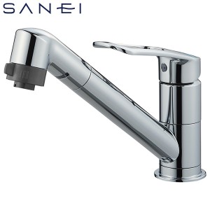 SANEI ワンホールシングルレバー切替シャワー混合栓 寒冷地用 K8711MEJK-S-13 水栓金具 キッチン用 キッチン水栓 三栄水栓