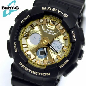 腕時計 カシオ CASIO ベビーG BABY-G レディース アナデジ ブラック ゴールド BA-130-1A3 【激安】 【SALE】