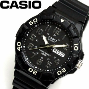 カシオ CASIO ダイバールック DIVER LOOK クオーツ メンズ 腕時計 ブラック シルバー MRW-210H-1A 【激安】 【SALE】