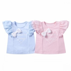 ベビー服 キッズ ファッション 服 おしゃれ トップス 女の子 シフォン ボリューム フリル Tシャツ 261009 【激安】 【SALE】