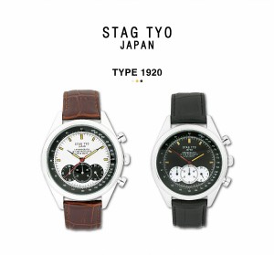 STAG TYO スタッグ 腕時計 メンズ STG014 国産高性能クロノグラフ 日本製  【激安】 【SALE】