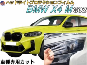 ヘッドライトプロテクションフィルム (BMW X4 M G02型) 【商品一覧】 車種専用 カット済み 左右セット ヘッドライト保護 TS30