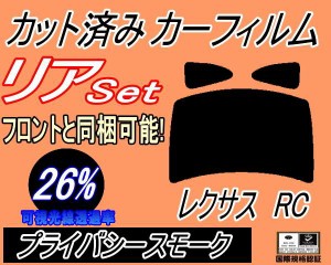 【送料無料】リア (b) サンバー 後期 TV TW (26%) カット済みカーフィルム リアー セット リヤー サイド リヤセット 車種別 スモークフィ