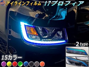 アイラインフィルム (17プロフィア) 【宅急便 送料無料】 車種専用 カット済み 左右セット ステッカー シール アイライン フィルム ライ