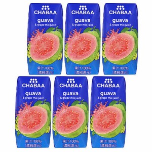 CHABAA グァバミックスジュース 180ml×6個