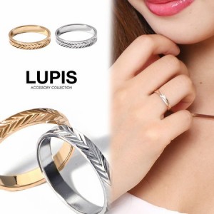 指輪 リング レディース シンプル カットデザイン ゴールド シルバー リーフ プレート LUPIS ルピス