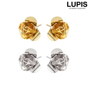 メタルローズピアス【ピアス レディース ローズ 薔薇 シンプル ゴールド シルバー メタル 小さめ フラワー 激安  LUPIS ルピス】