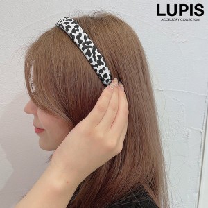 カチューシャ ヘアアクセサリー アニマル柄 レオパード ホワイト ブラウン トレンド おしゃれ かわいい 激安 LUPIS ルピス