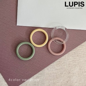 リング 指輪 レディース アクリル ストレート シンプル 韓国っぽ トレンド おしゃれ かわいい クリア LUPIS ルピス