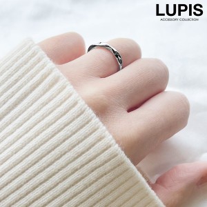 指輪 リング レディース シルバー メタル ツイスト 変形 シンプル フリー おしゃれ 韓国 LUPIS ルピス