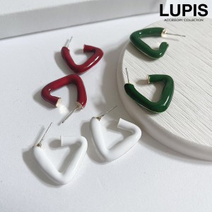 ピアス レディース フープピアス トライアングル 大人 上品 シンプル 高見え クラシカル モード 秋 LUPIS ルピス 激安