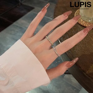 指輪 リング レディース シンプル 華奢 細身 スリム ぼこぼこ 上品 華やか キラキラ ゴールド シルバー LUPIS ルピス