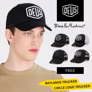 デウス デウスエクスマキナ キャップ メッシュ メンズ Deus Ex Machina BAYLANDS TRUCKER ベイランド トラッカー CIRCLE LOGO TRUCKER サ