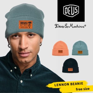 デウス デウスエクスマキナ 帽子 アクリル メンズ Deus Ex Machina ユニセックス ロゴ LENNON BEANIE レノン ビーニー キャップ