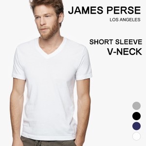 ジェームスパース Tシャツ メンズ Vネック 半袖 ブランド James Perse カットソー おしゃれ 無地 白 シンプル MLJ3352