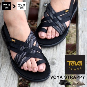 tevaサンダル テバ レディース サンダル ボヤ VOYA STRAPPY ウィメンズ ぺたんこ Mushソール フラット  ブランド 黒 ブラック