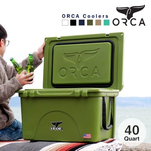 オルカ orca クーラーボックス 保冷ボックス 釣り アウトドア 保冷 キャンプ バーベキュー かっこいい 黒 40 Quart