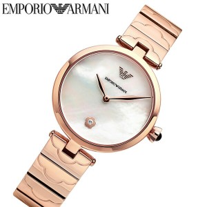 EMPORIO ARMANI アルマーニ 腕時計 レディース ブランド 人気 クオーツ ピンクゴールド ar11236