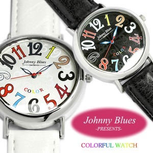腕時計/ユニセックス腕時計/メンズ/レディース/革ベルト/ジョニーブルース/腕時計