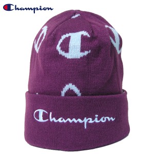 ＜送料無料＞チャンピオン ニットキャップ H01000 +B6 刺繍ニットキャップ ニット帽 ロゴ刺繍  ビーニー Champion