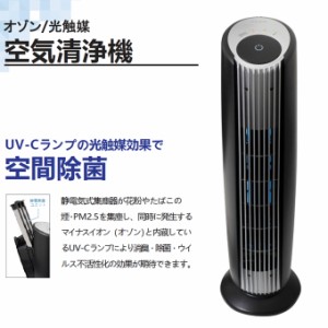 送料無料 空気清浄機 フィルター交換不要 約12畳対応 TS-AC139 無風 空間除菌 マイナスイオン UV紫外線 オゾン消臭機 光触媒 PM2.5 花粉 